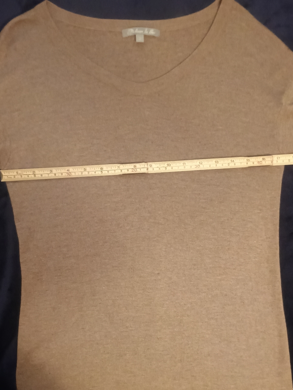 Philippe Le Bac Cashmere Silk  Blend Sweater - Lightweight Luxury - Tan - Size 2 - Picture 4 of 12